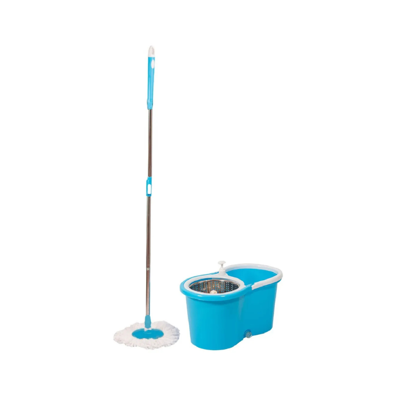 Mopa azul y blanca